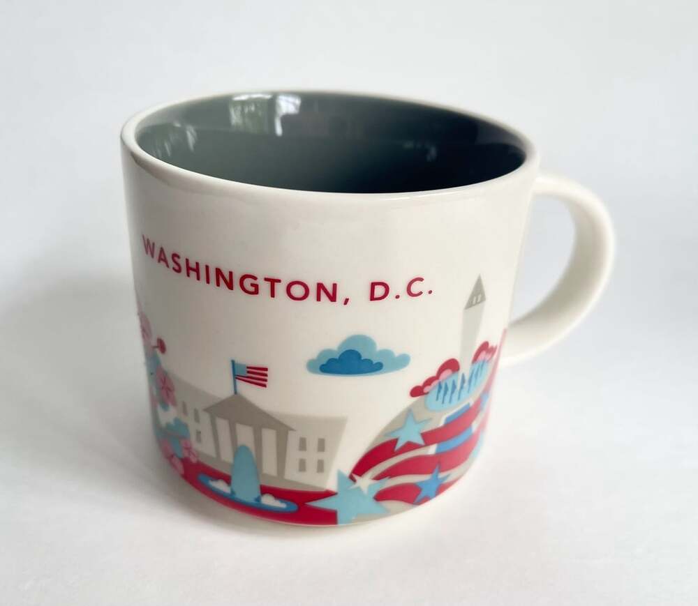 Starbucks You Are Here Collection Washington D.C. Coffee Mug Size 14 oz